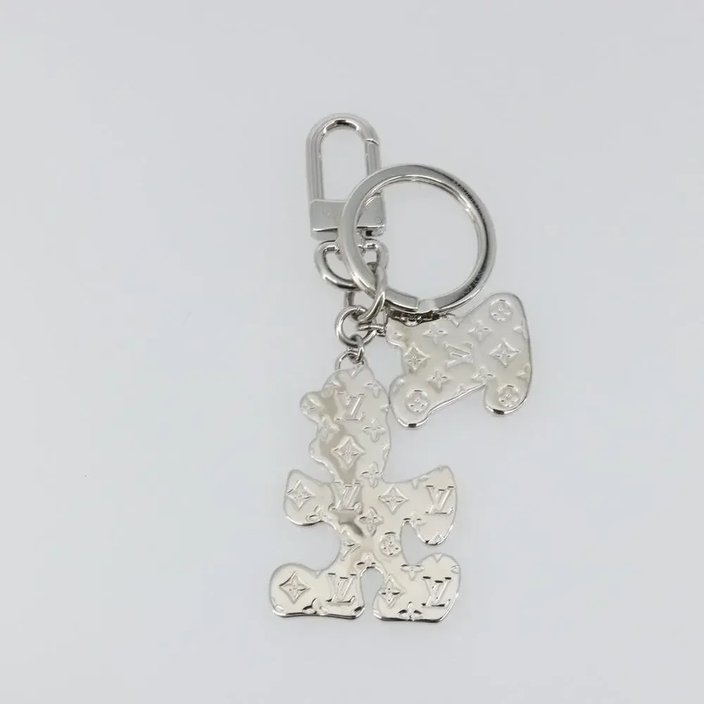 Louis Vuitton Porte Cles LV Puzzle Charm Silver